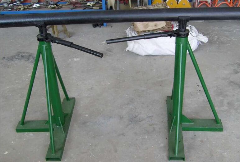 Mechanical cable reel stand cable drum jack